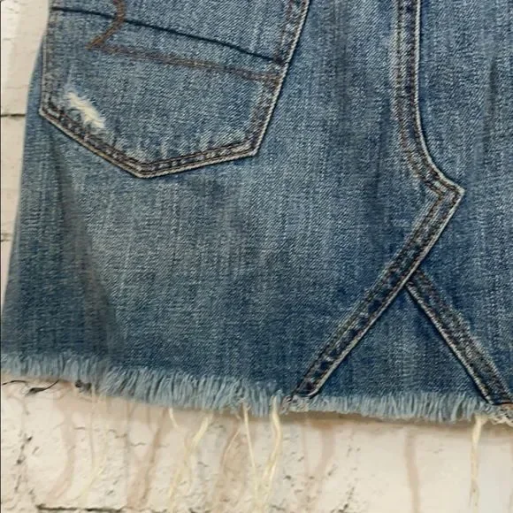 American Eagle distressed denim mini skirt - Picture 8 of 9